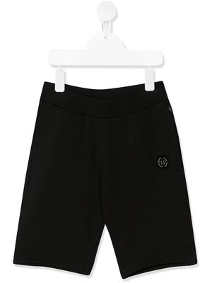 Philipp Plein embroidered logo bermuda shorts - Black