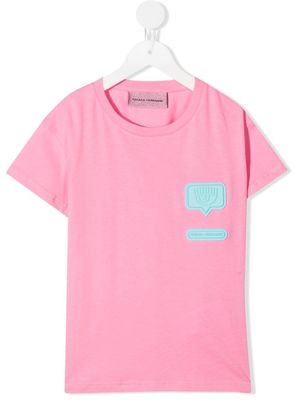 Chiara Ferragni Eyelike crew-neck T-shirt - Pink