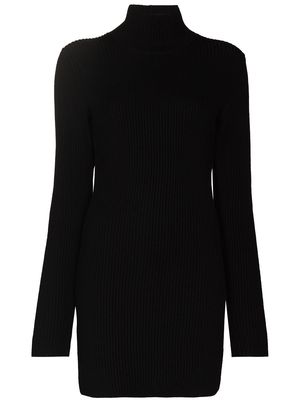 GAUGE81 Herning roll-neck knitted minidress - Black