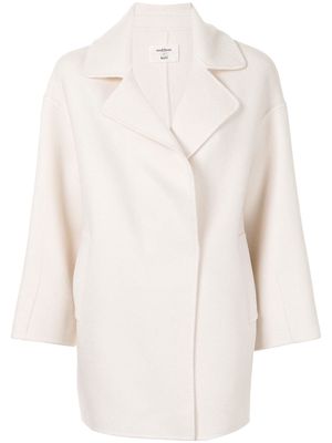 Onefifteen short wool coat - White
