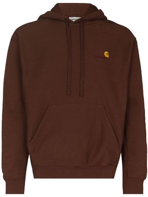 Carhartt WIP American Script cotton hoodie - Brown