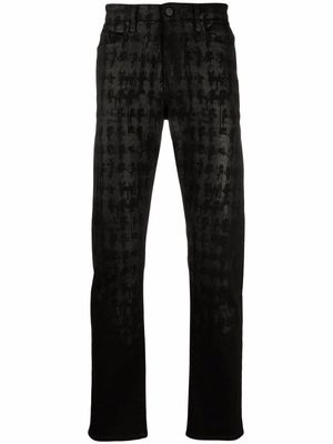Karl Lagerfeld coated-design jeans - Black