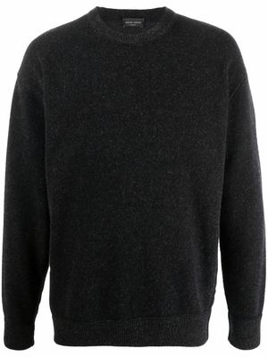 Roberto Collina crew-neck knitted jumper - Black