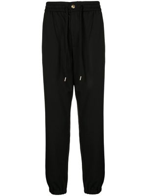 Versace Jeans Couture logo-patch drawstring track pants - Black