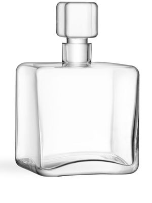 LSA International Cask square whiskey decanter - White