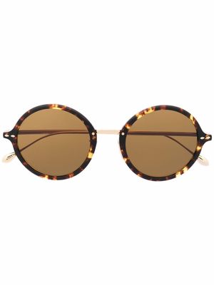 Isabel Marant Eyewear round frame sunglasses - Gold