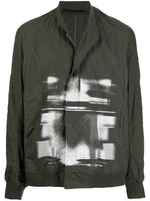 Julius Typewrite bomber jacket - Green