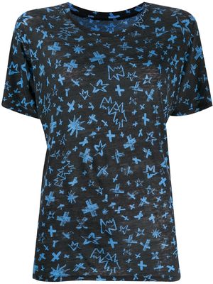 Zadig&Voltaire Aria Cross print T-shirt - Black
