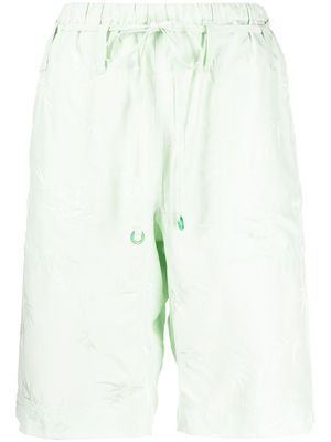 Alexander Wang drawstring pyjama shorts - Green