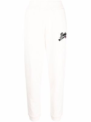 BOSS logo-embroidered joggers - White
