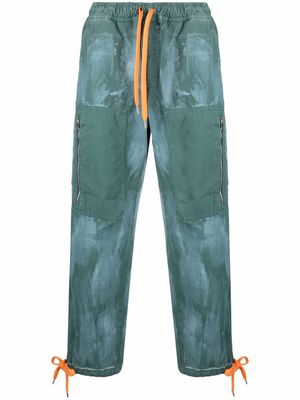 Just Cavalli drawstring fastening track pants - Green
