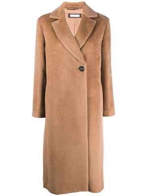 Peserico single-breasted wool coat - Neutrals