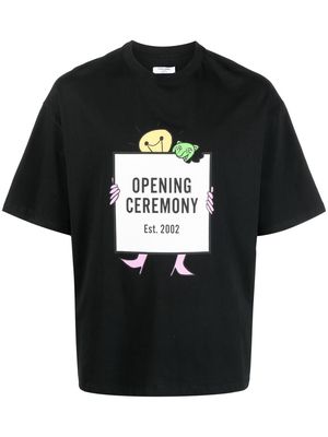 Opening Ceremony light bulb box logo print T-shirt - Black