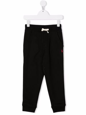 Ralph Lauren Kids embroidered-logo track trousers - Black
