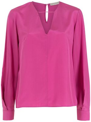 Martha Medeiros silk Cecilia blouse - Pink