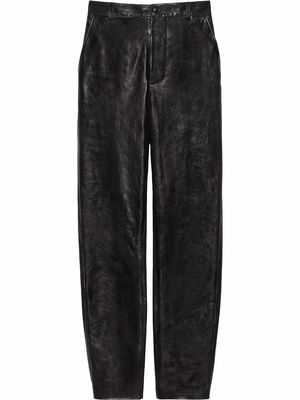 Gucci high-waisted straight-leg trousers - Black