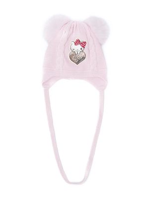 Monnalisa Hello Kitty knitted hat - Pink