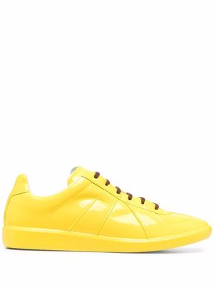 Maison Margiela Replica high-shine sneakers - Yellow