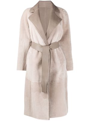Blancha reversible wrap coat - Grey