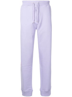 Helmut Lang 3D logo cotton track pants - Purple