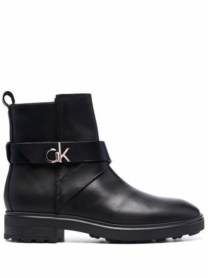 Calvin Klein Cleat riding boots - Black