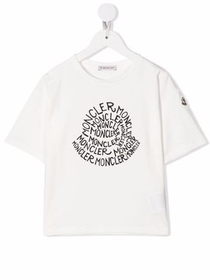 Moncler Enfant graphic-print cotton T-Shirt - White