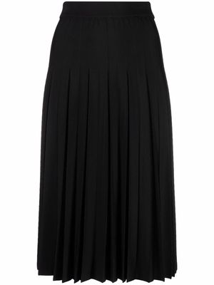 Balenciaga pleated mid-length skirt - Black