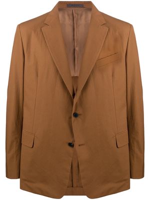 Valentino single-breasted notched lapel blazer - Brown