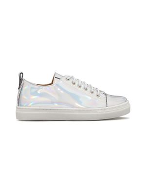 Giuseppe Junior low top holographic sneakers - White