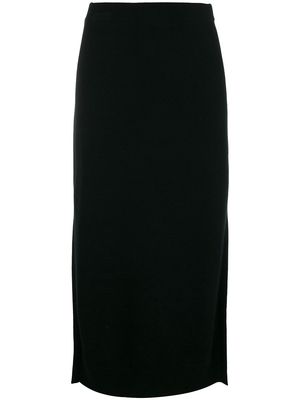 Pringle of Scotland knitted midi skirt - Black