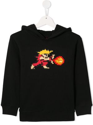 Mostly Heard Rarely Seen 8-Bit Tiny Red Warrior hoodie - Black
