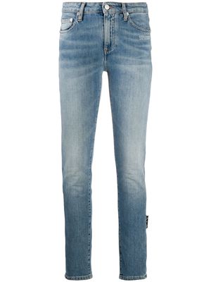 Off-White patch detail skinny jeans - Blue