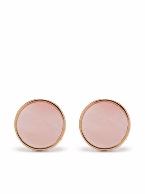 GINETTE NY 18kt yellow gold Ever Pink mother-of-pearl stud earrings