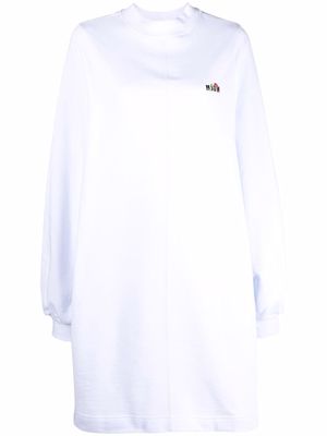 MSGM chest logo-print dress - White