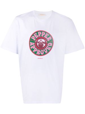 La DoubleJ Pepper Approved slogan T-shirt - White