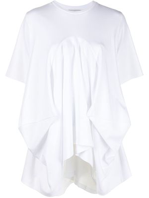 Goen.J draped cotton T-shirt - White