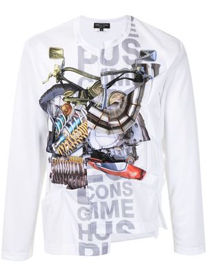 Comme Des Garçons Homme Plus graphic-print T-Shirt - White
