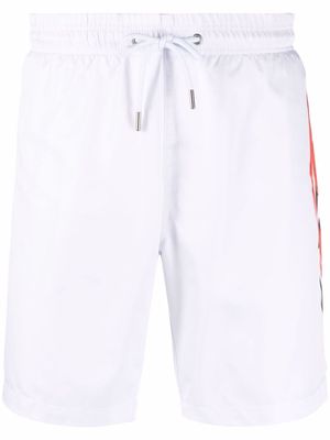 Philipp Plein logo-print swimming shorts - White