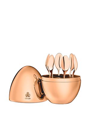 Christofle Mood Precious Coffee 6-piece espresso spoons with chest - Gold