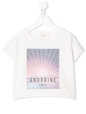 Andorine graphic-print cotton T-shirt - White