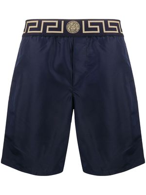 Versace Greca border swim shorts - Blue