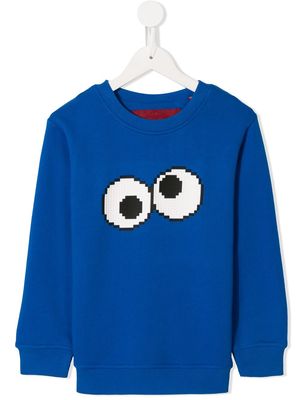 Mostly Heard Rarely Seen 8-Bit Cookie Cookie print sweatshirt - Blue