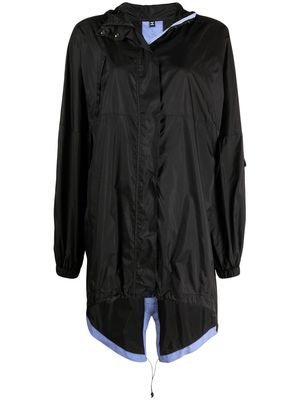 MCQ lightweight hooded raincoat - Black