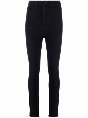 Emporio Armani high-waisted skinny jeans - Black