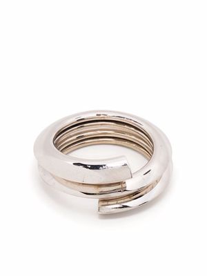 Kimy Gringoire Love Cables two-turns ring - Silver