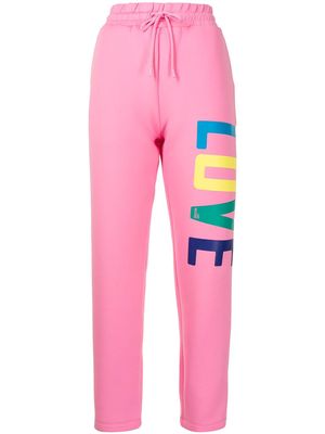 Love Moschino logo-print track pants - Pink