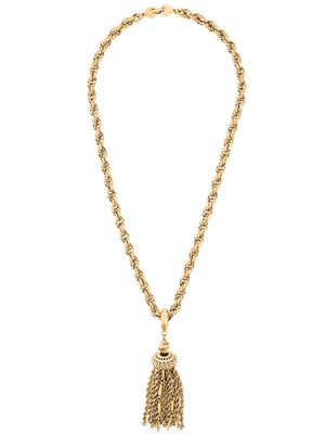 Monet Pre-Owned 1970s tassel pendant necklace - Metallic
