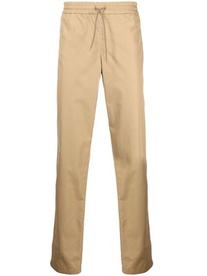 A.P.C. elasticated-waist cotton-blend trousers - Neutrals