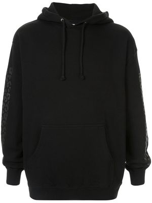 Keiser Clark leopard print hoodie - Black