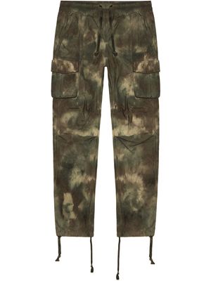 John Elliott camouflage tie-dye cargo pants - Green
